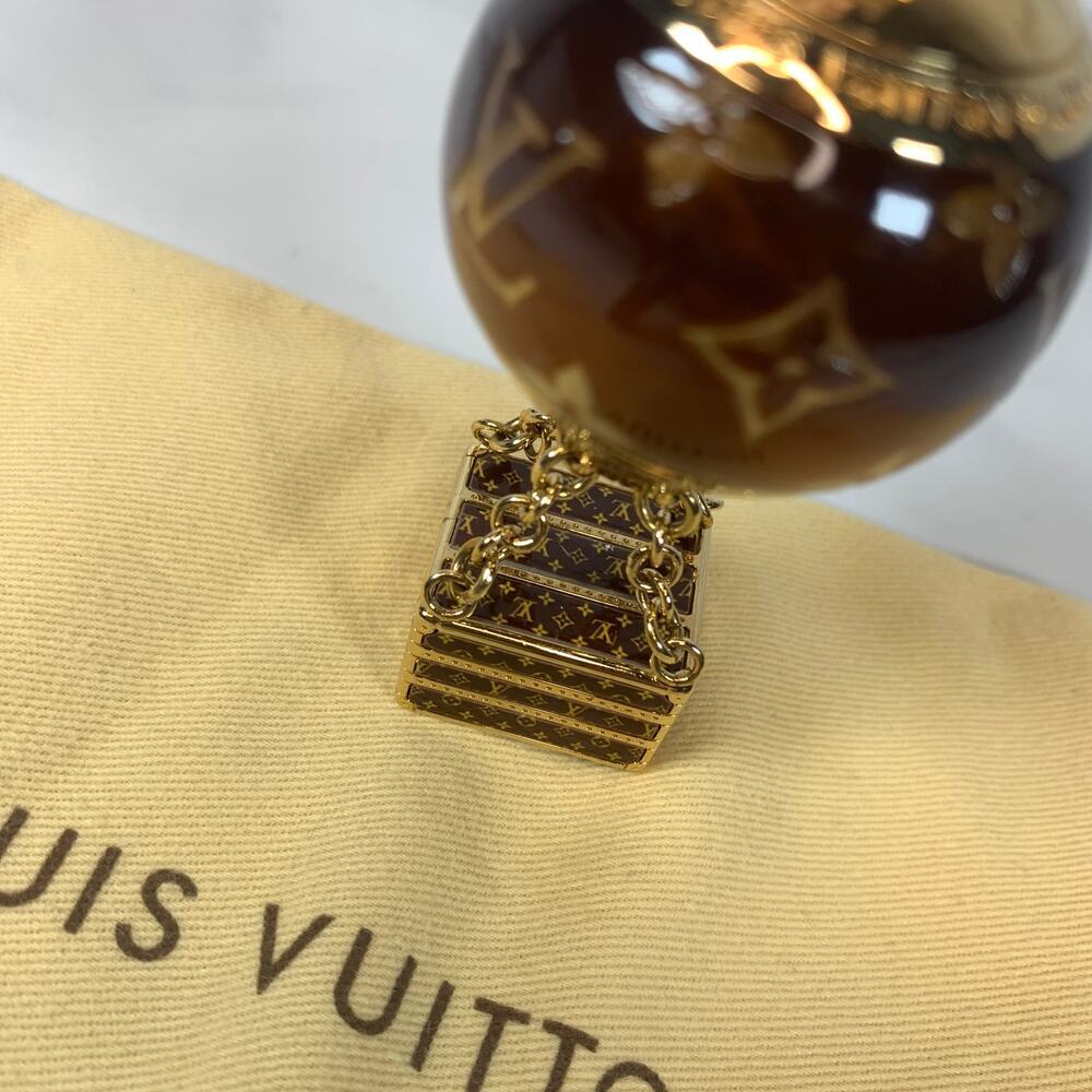 Louis Vuitton Montgolfiere Charm Hot Air Balloon Trunk Bag Keychain LV Monogram - Picture 4 of 16